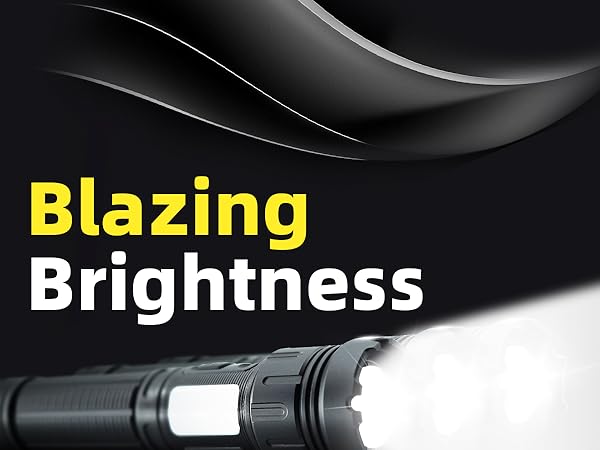 triple lite 180 degree flashlight flashlights for home linternas led recargables de alta potencia