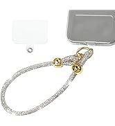 Ephoou Glitter Phone Wrist Strap for Women Men - Sparkling Rhinestone Design Phone Bracelet Keych...