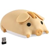 Wireless Bluetooth Mouse Cute Animal Pig Shape 2.4G & Bluetooth Dual Mode Computer Mice with USB ...