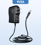 UL Listed 9V 2A 6ft Power Supply Adapter, AC/DC 18W 1.8A 1.6A 1.5A 1A 0.8A 0.5A Replacement Power...