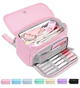 Sooez Super Large Pencil Case, Big Capacity Pencil Bag with 3 Compartments, Hold 200 pencils, Cut...