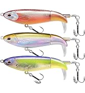 TRUSCEND Topwater Fishing Lures with BKK Hooks, Pencil Plopper Fishing Lure for Bass Catfish Pike...