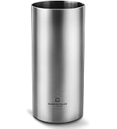 WAGENSTEIGER Stainless Steel Cylindrical Utensil Organizer with Detachable Base, Drainage System,...
