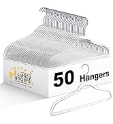 Quality Hangers Clear Plastic Hangers for Clothes | Multi Pack - Heavy Duty Hangers Space Saving ...