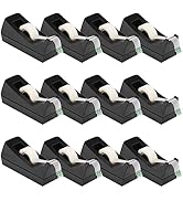 Minghaoda Desktop Tape Dispenser Non Skid Base Tape Dispensers 12 Rolls Invisible Tape with Dispe...