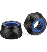 50 PCS 1/4-20 Nylon Insert Locknuts, Standard Inch Thread Self-Lock Nylon Inserted Hex Lock Nuts,...