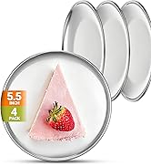 Offiper 201 Stainless Steel Plates 5.5inch Mirror Finish Dinner Plate