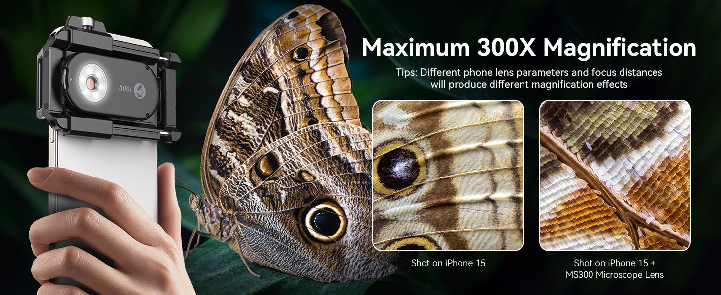 300X Phone Microscope Lens