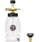 Tool Daily Chemical Injector for Pressure Washer, Adjustable Chemical Injector Bottle with Straw,...