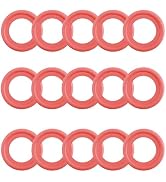 15PCS Oil Drain Plug Gasket Replacement OEM 090-115/06507741AA,Soft ID 14mm Crush Washer Oil Drai...