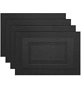 PIGCHCY Placemats,Washable Vinyl Woven Table Mats,Elegant Placemats for Dining Table Set of 4(18"...