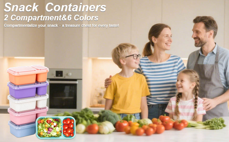 snack containers 6pcs