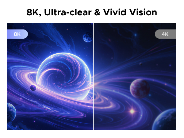 8K for vivid vision