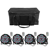 Rechargeable Par Can Lights U`King Wireless LED Uplights Battery Powered Uplighting RGB 36W Stage...