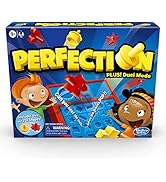 Hasbro Gaming Perfection Plus 2-Player Duel Mode Popping Shapes and Pieces Ages 5 and Up ( ...