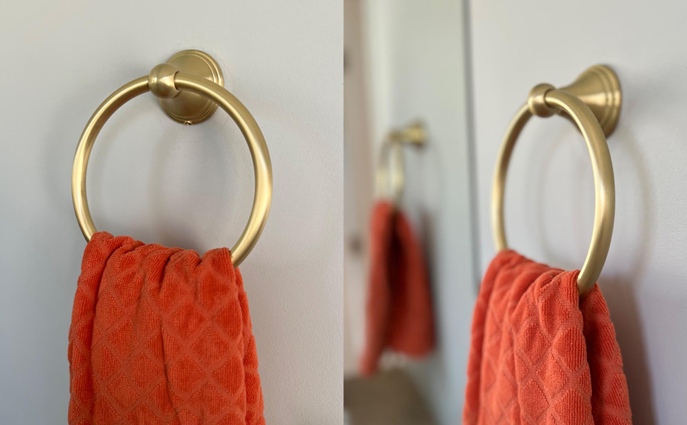 Brushed Gold Hand Towel Holder
