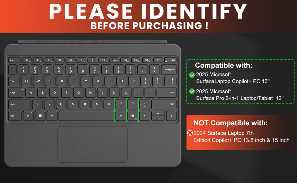 surface laptop keyboard cover