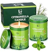 UGBEM Citronella Candles Outdoor for Camping Patio 9oz, Essential Oil Candles for Yard and Outsid...