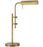 VONLUCE Rustic Desk Lamp, Adjustable Industrial Style Metal Table Lamp, 3 Color Temperatures LED ...
