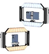 ULANZI Smartphone Video Rig with Light, U-Rig Light Cell Phone Handheld Stabilizer with Ring Ligh...