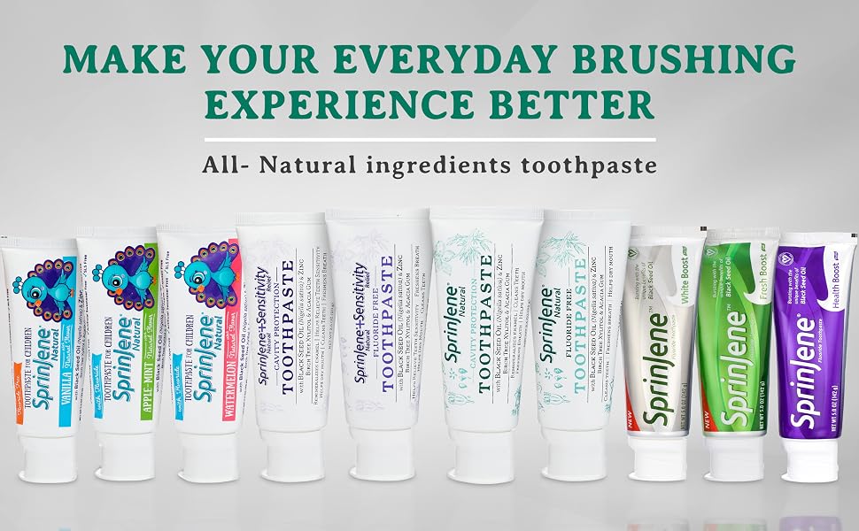 sprinjene unflavored toothpaste natural tooth whitening toothpaste natural high fluoride toothpaste