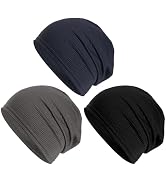 Haakong 3 Packs Running Caps for Men Women Fashion Breathable Summer Beanie Skull Cap for Running...