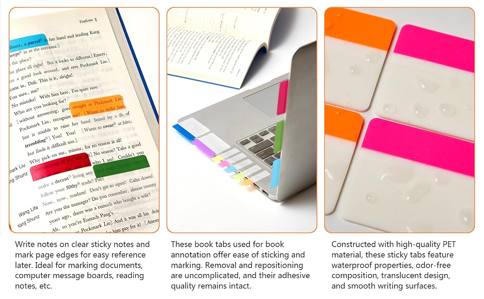 sticky index tabs for notebook