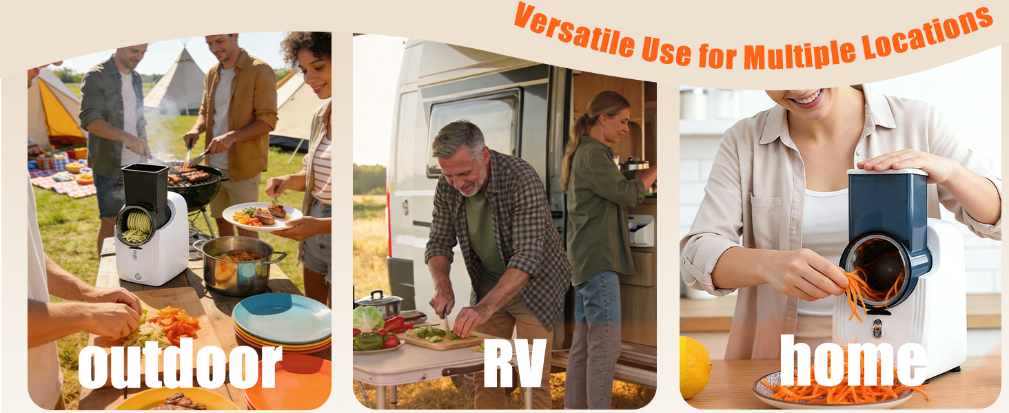 Cordless Electric Vegetable Slicer Chopper