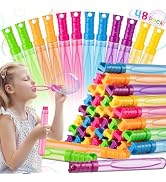 48 Pack Big Bubble Wands Bulk in 6 Colors, Bulk Party Favors for Boys & Girls, Ideal Summer Toy f...