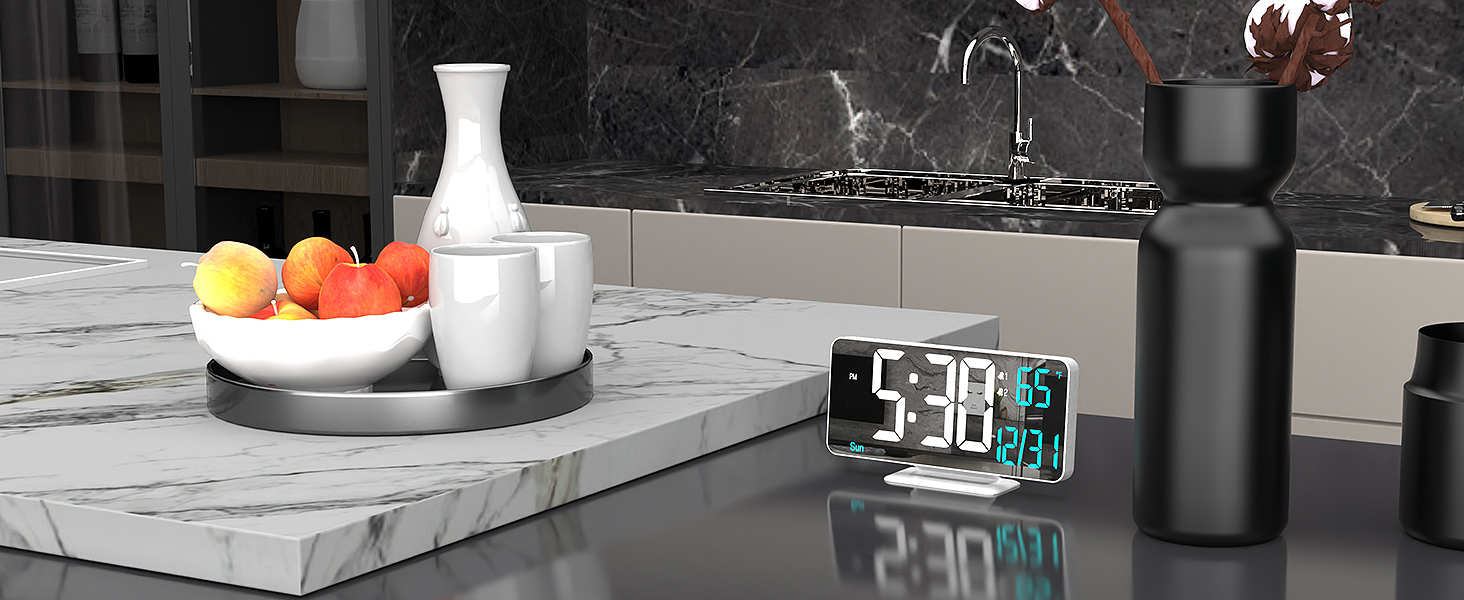 alarm clock with temp
