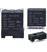 20Amp Miniature 24VDC Relay 1NO 1NC SPDT 8Pin Plastic Sealed Contact Sensitive UL Certification 2...