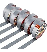 RED WOLF 10 Pack Gray Electrical Tape 3/4 Inch x 66 Ft Industrial Grade UL/CSA Listed 7 Mil Thick...