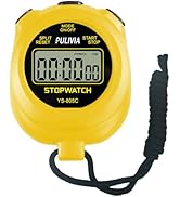 PULIVIA Stopwatch Timer with Countdown, Simple Operation Digital Stop Watch for Sports, Countdown...