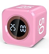 Pomodoro Timer Cube Visual Productivity Flip Timer for Kids Classroom Desk, 5/10/25/50min& Custom...