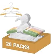 YeJieYJ Baby Closet Hangers, Non-Slip and Extendable Laundry Infant Hanger for Baby Clothes 20 pc...