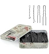 MAORULU Hair Bobby Pins with Cute Case, 250 CT Hair Pins for Buns, Premium U Hair Accessories for...