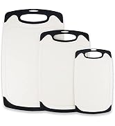 KLEX EcoWheat Cutting Board for Kitchen (Set of 3), BPA Free Food Safe Wheat straw PP material, 3...