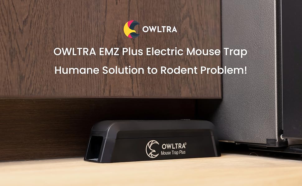 OWLTRA EMZ Plus Electric Mouse Trap: Humane Solution to Rodent Problem!