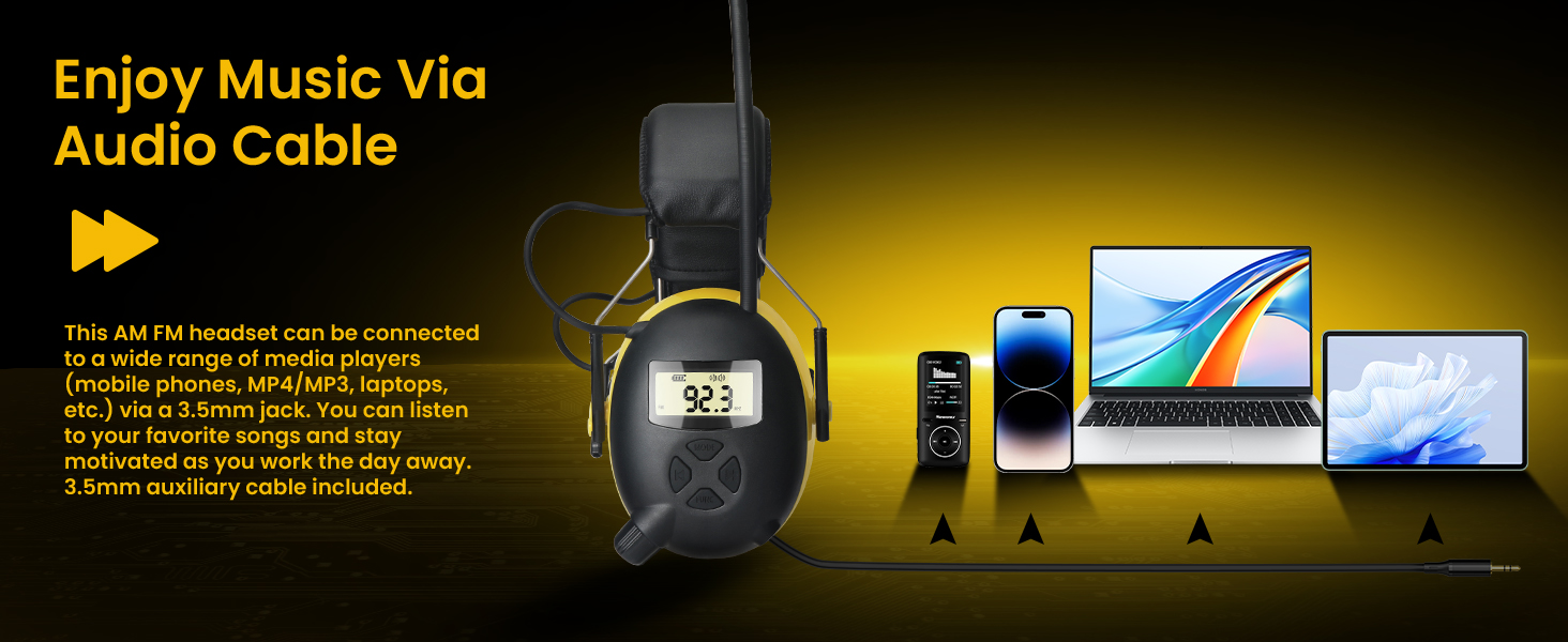 AM/FM Radio Headphones