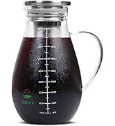 BTaT- Cold Brew Coffee Maker, Iced Coffee Maker, 2 Liter (2 Quart, 64 oz), Iced Tea Maker, Cold B...