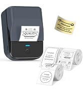 TYPONOS PM240 Label Maker Machine with 3 Tapes, Blue Grey, Set 2