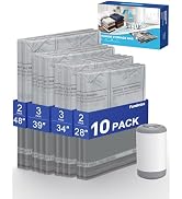 Fantictas Travel Vacuum Storage Bags with Rechargeable Air Pump, 10 Pack Portable Space Saver Bag...