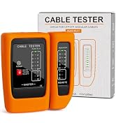 Hiija Network Cable Tester with PoE Detection, RJ45/RJ11 Ethernet & Telephone Cable Tester with S...