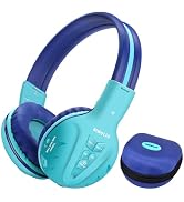 SIMOLIO Kids Bluetooth Headphones, Wireless Headsets with 75/85/94dB Safe Volume for Toddler Teen...
