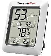 ThermoPro TP50 Digital Hygrometer Indoor Thermometer Room Thermometer and Humidity Gauge with Tem...