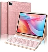 iPad Pro 12.9 inch 2022 Case with Keyboard, Keyboard Case for 12.9-inch iPad Pro 6th/5th/4th/3rd ...