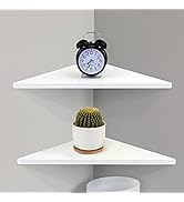 evron Corner Mounting Shelf,Easy to Install Wall Corner Shelf,Aluminum Material Shelves with Bend...