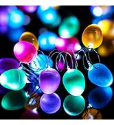 BOHON Easter Decorations Easter Egg Ornaments 10ft 30 LEDs Fairy Lights Battery Operated with Rem...