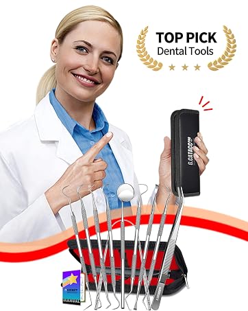 G.CATACC 10 PACK PROFESSIONAL DENTAL TOOLS KIT, MEET ALL YOUR DENTAL CARE NEEDS!