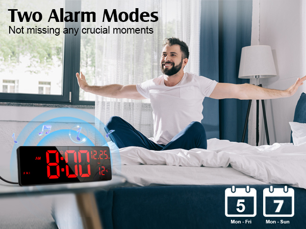 digital wall clock large display
